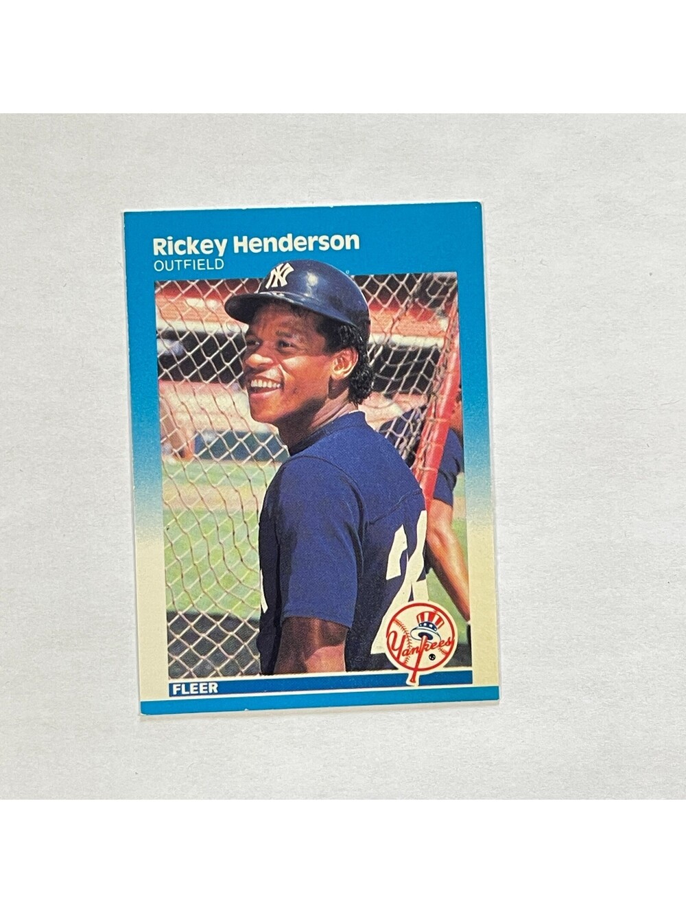 1987 Fleer #101 Rickey Henderson New York Yankees Card